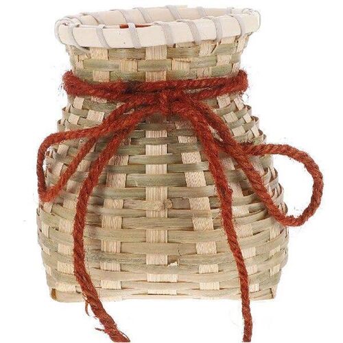 Bamboo Basket woven Flower Arrangement Container H made
