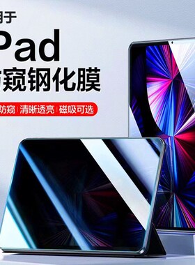 适用于iPad Pro 11 12.9 Anti-spy Tempered Glass iPad 10th iPa