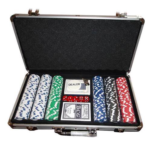 Texas Holdem Poker Aluminum Case Set  Chips Set Chips