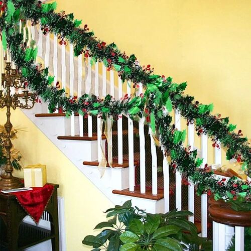 Christmas Tree Decorations Christmas Tinsel Garland Metallic