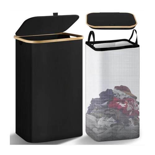 Foldable laundry basket th lid large capacity laundry basket