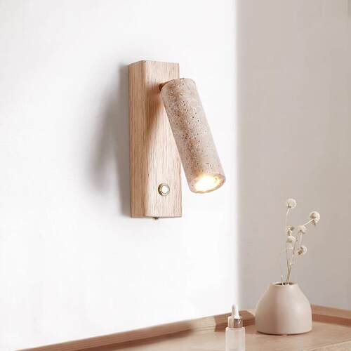 Stone Wall Lamp 日式侘寂风户外防水壁灯黄洞石