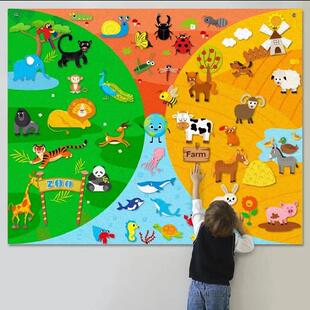 Farm Animals Felt Story Board Set Storytelling Early Learnin