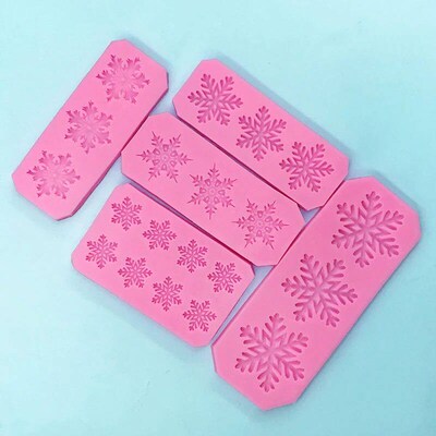 Party Cake Around Decoration Snowflake Chocolate Fondant DIY