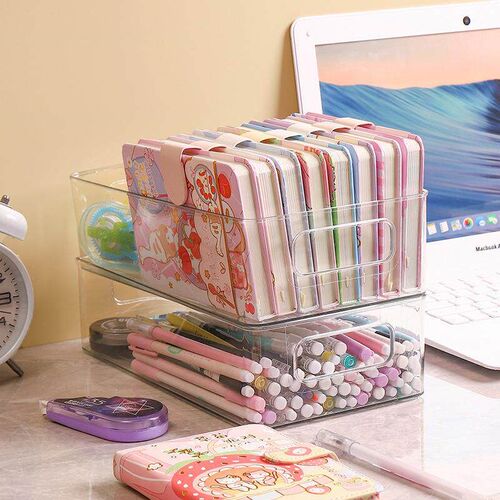 Wholesale multi-layer transparent storage racks for desktop