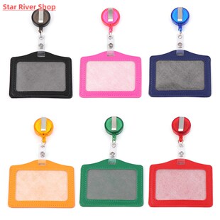 1PC ID Card Holder Badge Case Credit Card Holders PU Card Bu
