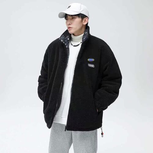 Padded mens winter thick plush new tend coat autumn and win