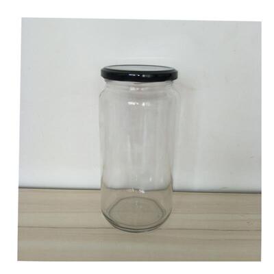 Circular glass jar pickles bottles jam jars of honey bottle