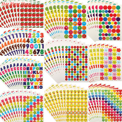 10 Sheet Smiling Face Stickers Cute Notebook Laptop Portrait