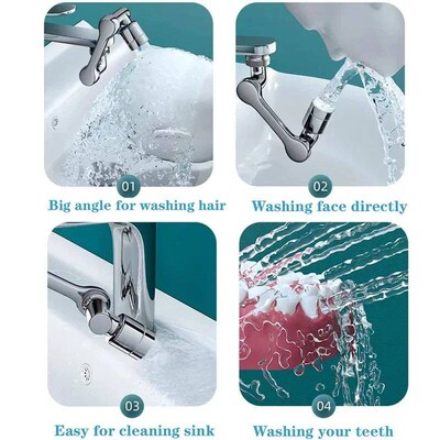 1080  rotatable extension faucet sprayer head water tap no