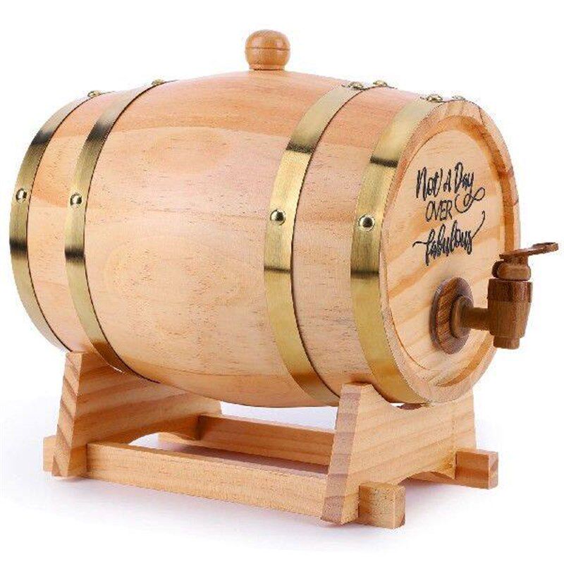 Whiskey Barrel Dispenser Bourbon Barrel 3L Engraved Whiskey图片