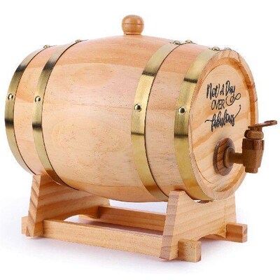 Whiskey Barrel Dispenser Bourbon Barrel 3L Engraved Whiskey