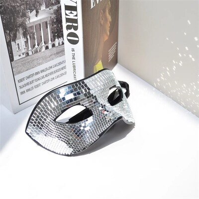 Disco Ball Glitter Face Mask Venetian Masquerade Mask
