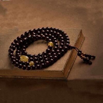 Leaflet rosewood brlet multi-circle 108 DIY old mens and wo