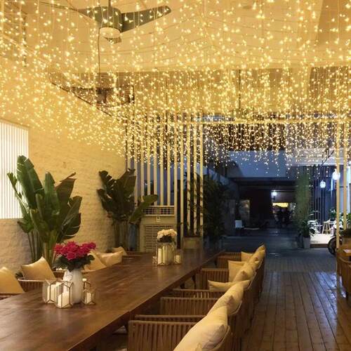 Fairy LED Icicle String Lights Christmas Garland Outdoor Lig