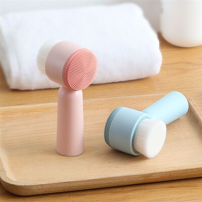 silica gel soft hair wash brush manual deep cleanser face