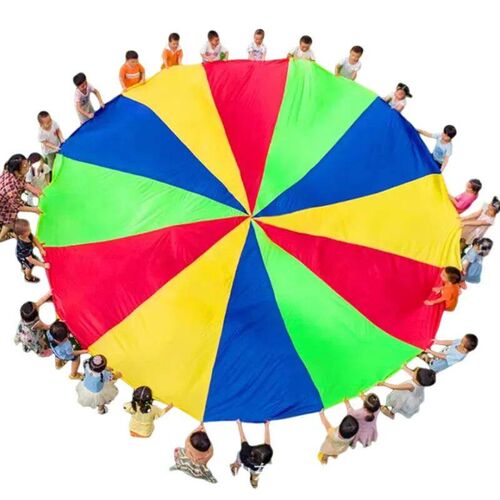 2-6 meter Rainbow Umbrella Outdoor Childrens Game with Perc