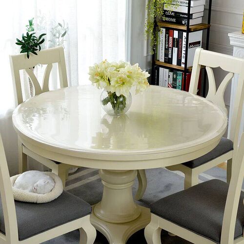 PVC waterproof tablecloth round tablecloth dining table ver