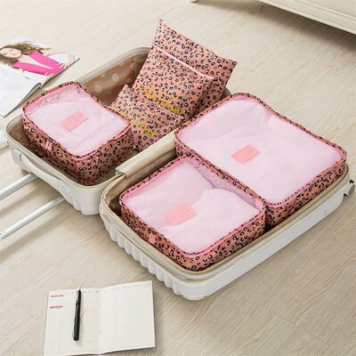 6pcs/set storage bags clothes travel packing waterproof big