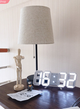 Desktop Clocks 3D Large LED Digital Wall Clock Date Time Cel