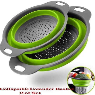 Collapsible Colander Basket Washing Basket Drain Tool