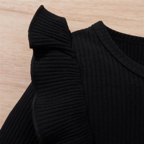 Kids Infant Baby Girls Skirt Set, Long Sleeve Crew Neck ops