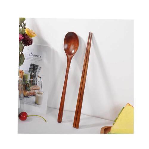 Wooden Spoon Chopstick Set Kitchen Cooking Utensil Tools