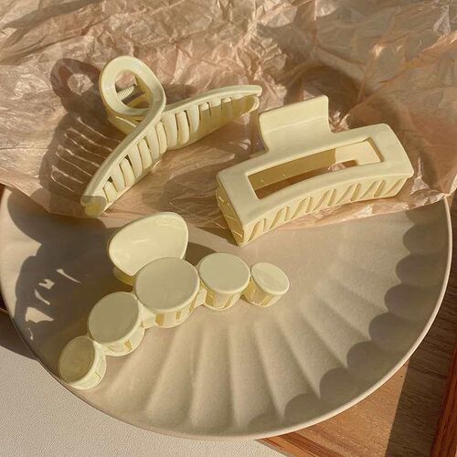 Cute temperament white small fresh hair clip fashion simple