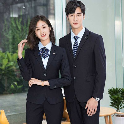 Suit Set Business White Collar Dress Old Teacher Business We