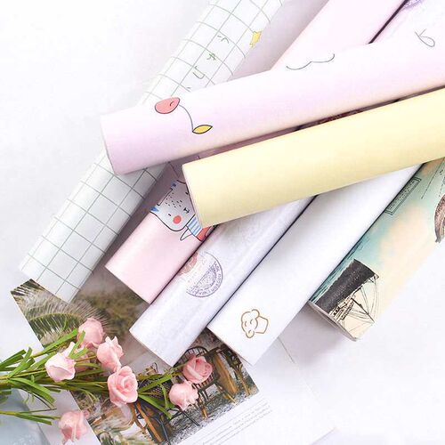Cartoon wallpaper self-adhesive bedroom warm waterproof mois