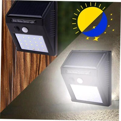 LED solar wall light, human body sensing courtyard light路灯