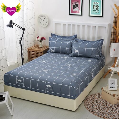 cotton fitted sheet bed sheets set 4pcs duvet cover 床笠四件