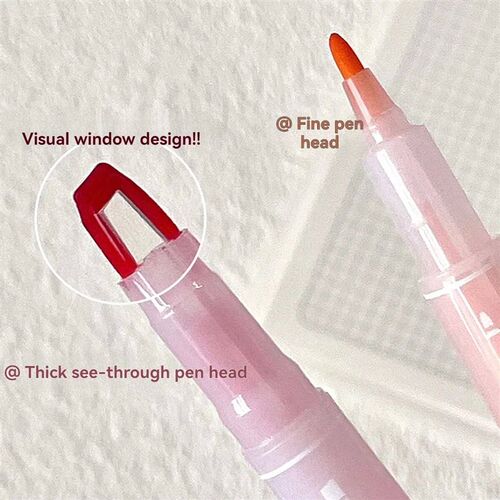 5 Colors/Set Double Unique Window Tip Highlighter Pen Double