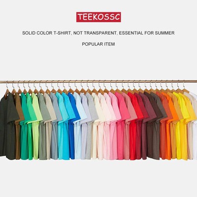 Loose Cotton Solid Tshirts Men Woman Short Sleeve Fashion Br