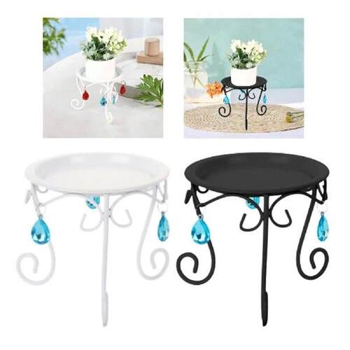 Iron Flower Pot Plant Stand Decorative Versatile Accessory