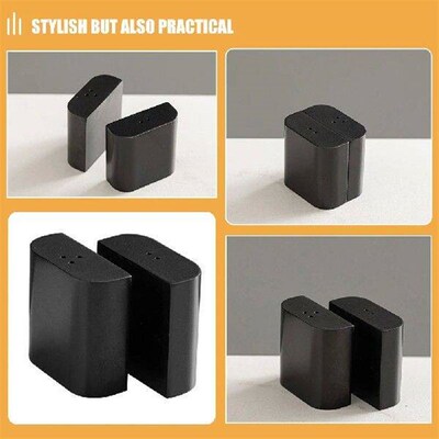 Stainless Steel Salt Pepper Shaker Black 304 Condiment