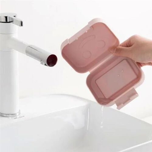 Soap Box Dish Plate with Lid Lock Sealed Travel Hiking Leakp
