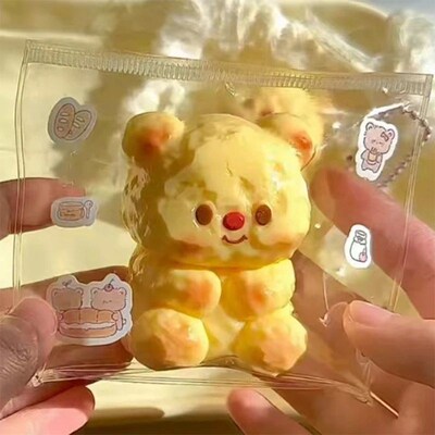 Handmade Squishy Butter Bear Mochi Taba Squishy NEW Fidget T