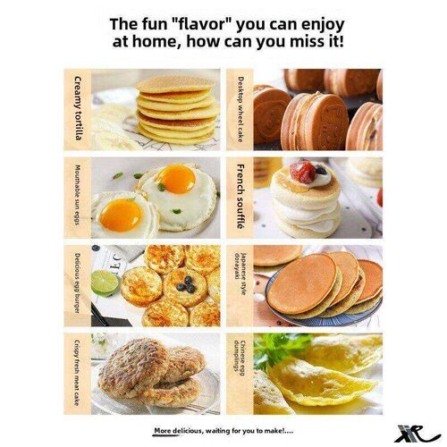 Seven-hole Egg Pot Multi-function Wheel Pancake Pan Small