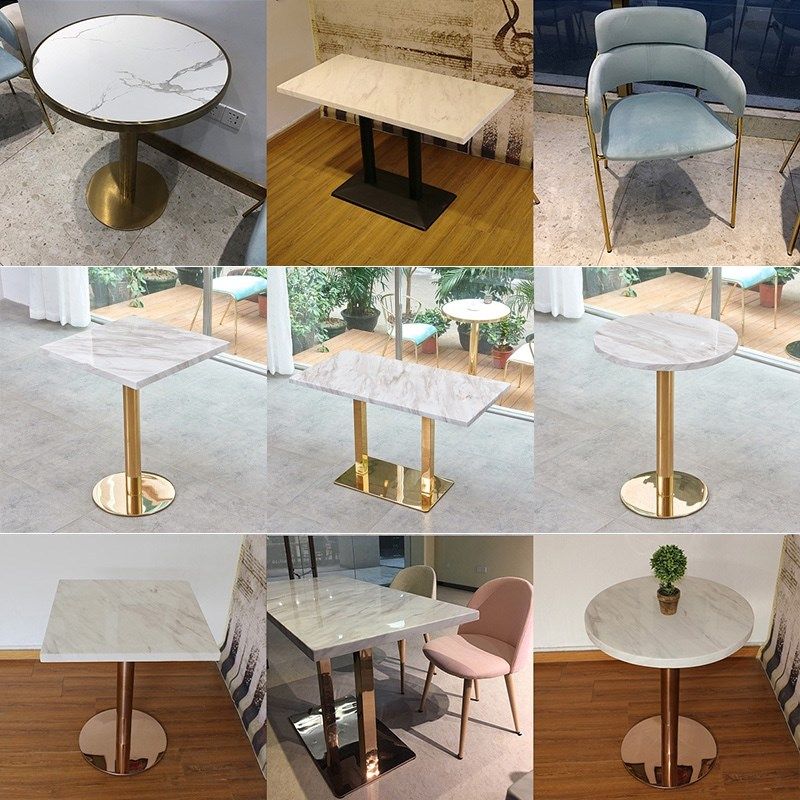 简单西餐厅奶茶店甜品店咖啡厅饮料店快餐店方桌大,住宅家具,大理石餐桌,淘宝优惠券,粉丝福利购,淘宝优惠卷