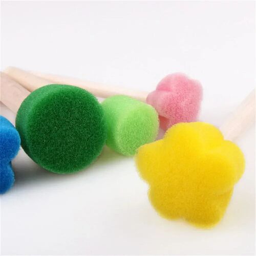 Kids Drawing Toys Kits DIY Sponge Painting Brush Sponge Stam
