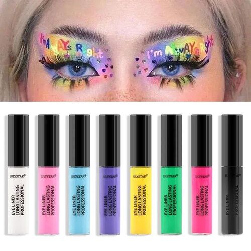 8 Color Eyeliner Liquid Pencil Waterproof Easy To Wear Make