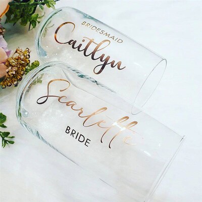 Personalised Name Vinyl ers Lettering for Glass Decal Weddin