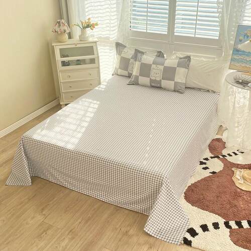 4pc bedsheet set flat sheet student bed cover single/double