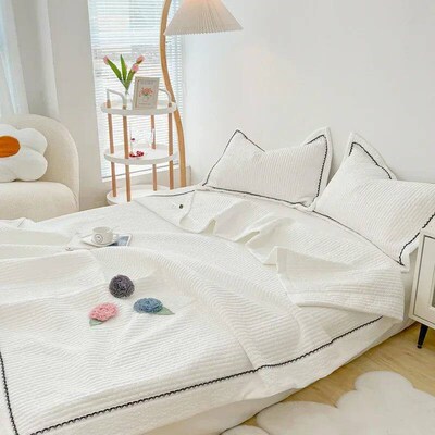 French Style Quilted Summer Comforter Set Elegance Princess