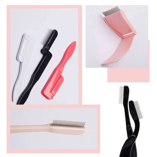 1 Pcs  Foldable Eyelash Brush Comb Beauty Makeup Lash Separa