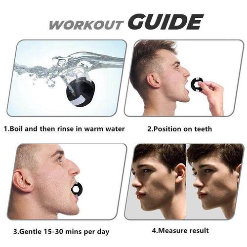 Food-grade Silica Gel Jaw Exerciser With Storage Box Lanyard