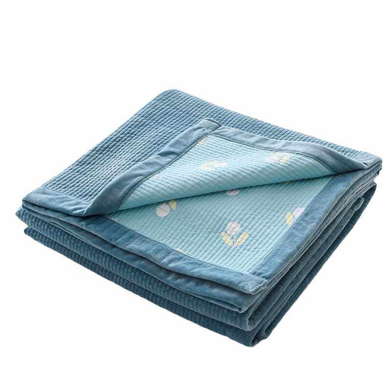 High gram weight baby velvet bed cover solid color right ang