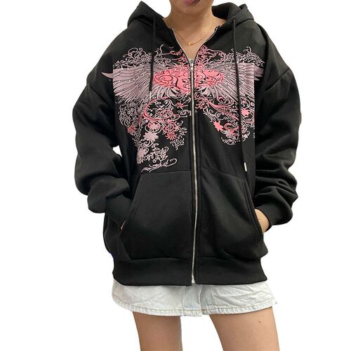 Womens autumn and winter new nd hot drilling fashion zipper
