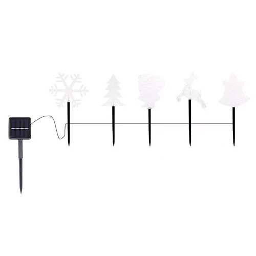 Solar Floor Lights Christmas Tree Snowflake Stars Outdoor Wa